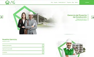Página web paquete Profesional AG Constructora
