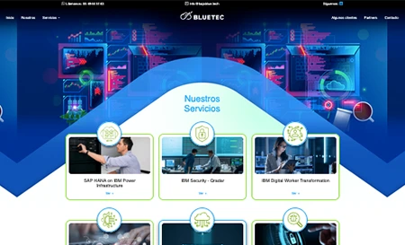 Página web paquete Profesional Bajablue Tech