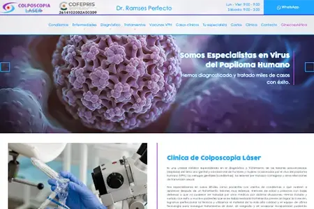 Página Web Profesional Clínica Colposcopía
