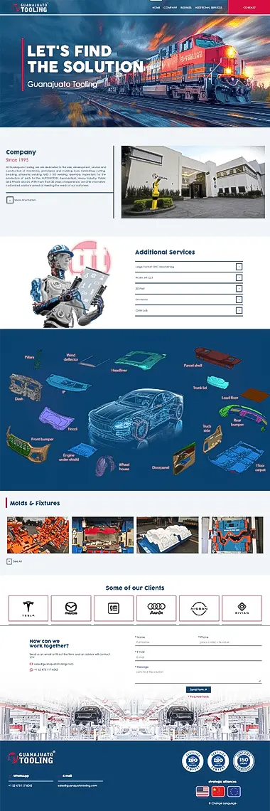 Página web paquete Profesional G Tooling