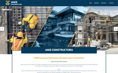 Página web paquete inicial Jake Constructora