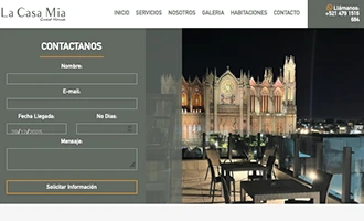 Página web paquete inicial La Casa Mia