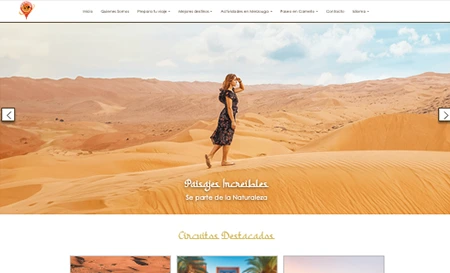 Página web paquete Avanzado Destino Marruecos