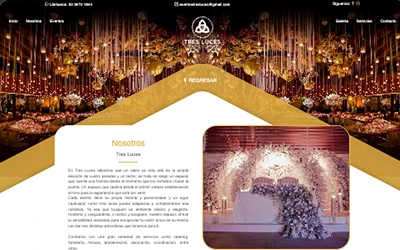 Página web paquete profesional Salón Tres Luces