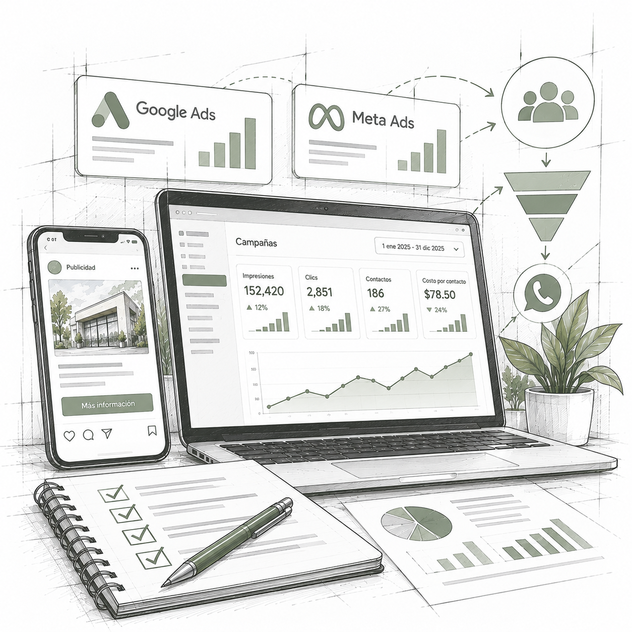 Auditoría de conversiones y canales de contacto digitales | Nautilus 360